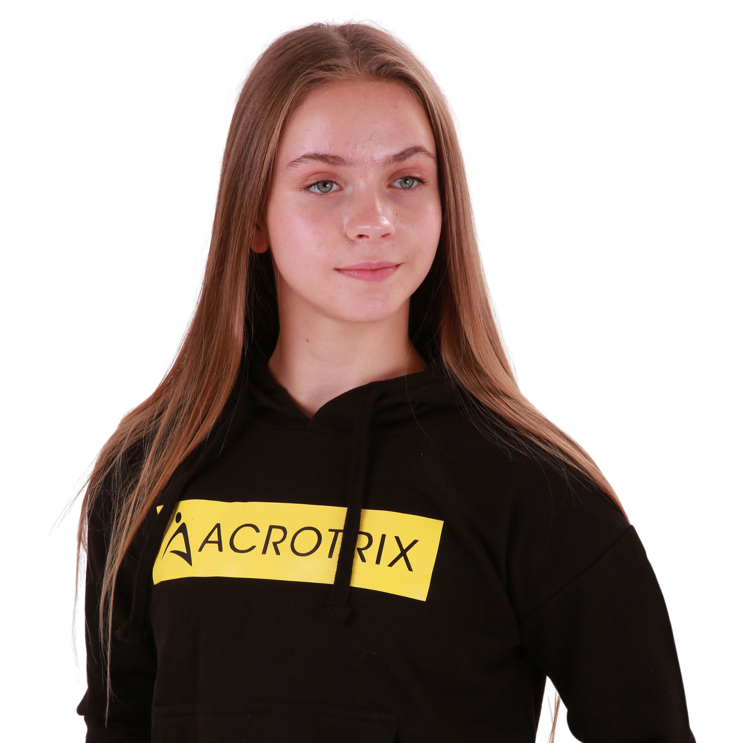 Photon Cropped Hoodie - Black